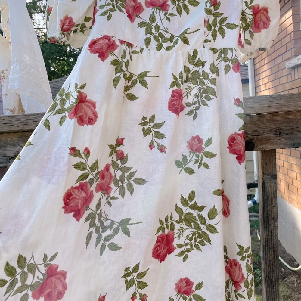 Reformation 100% Linen Dress  🍓 AUTHENTIC - Picture 5 of 10